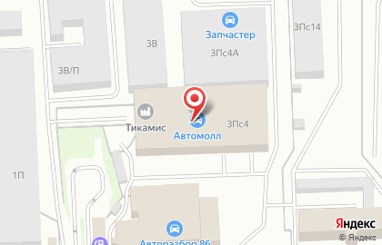 Шинный центр Vianor в Ханты-Мансийске на карте