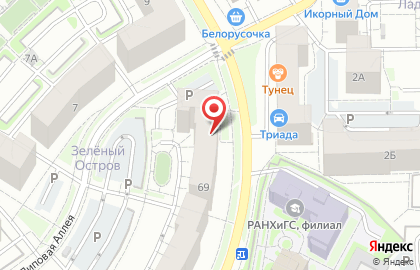 Радуга на Артиллерийской улице на карте