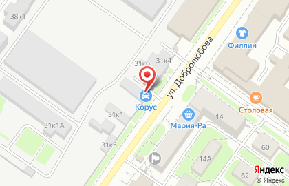 Центр проката автомобилей АвтоПрокат Энск на улице Добролюбова на карте