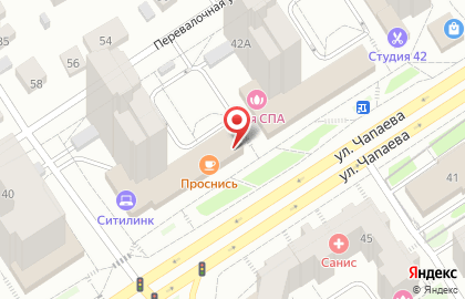 Аптека Калина Фарм на улице Чапаева на карте