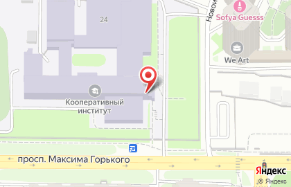 Буфет на проспекте Максима Горького на карте