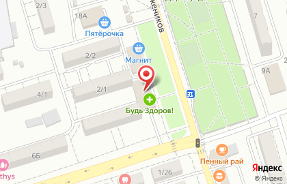 Магазин Пинта Маркет на улице Тружеников на карте