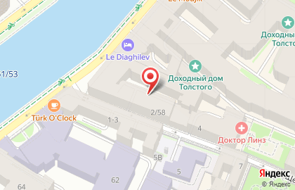 Мини-отель в Санкт-Петербурге на карте