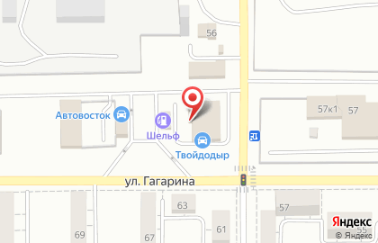 Автомойка Твойдодыр в Ленинском районе на карте