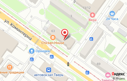 Фирменный магазин белорусской косметики БК на улице Коминтерна на карте