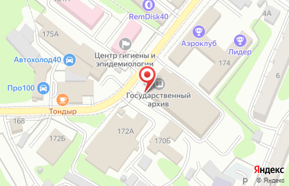 Управление по делам архивов Калужской области на карте