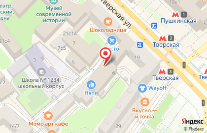 Цветочная лавка в Москве на карте