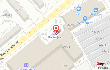 АЗС ТНК на Кусковской улице на карте