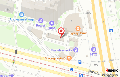 DVOIKI.NET на проспекте Испытателей на карте