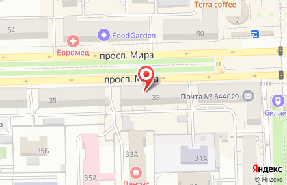 Салон оптики Монель в Омске на карте