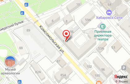 Продуктовый магазин Комсомолка в Центральном районе на карте