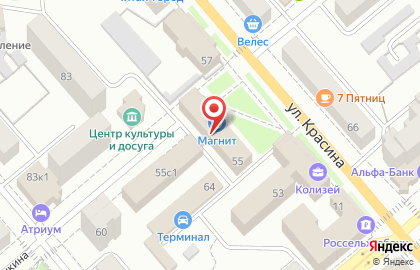 Компания Стройбург на улице Красина на карте