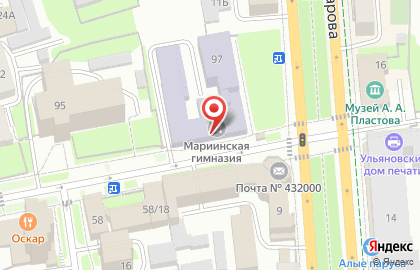 Мариинская гимназия, МОУ на карте