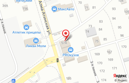 Юнипол, шинный дискаунтер на Алма-Атинской улице на карте
