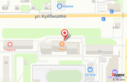 Бар-ресторан Пена на карте