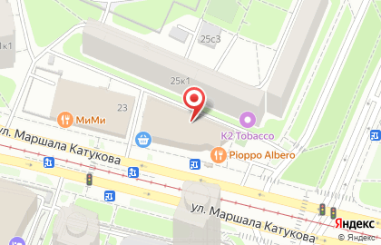 Перекресток в Строгино (ул Маршала Катукова) на карте