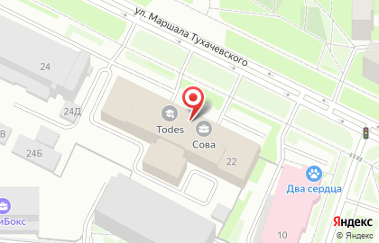 Школа танцев СПБ Тухачевского на карте