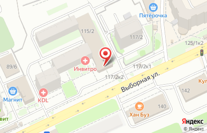 Зоомагазин Четыре Лапы в Октябрьском районе на карте