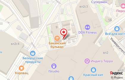 Киоск по продаже фруктов и овощей, г. Мытищи на Университетской улице на карте