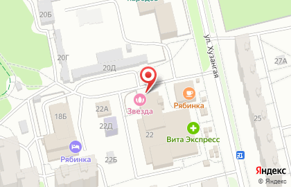 Сауна Звезда на улице Хузангая на карте