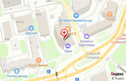 Заря на карте