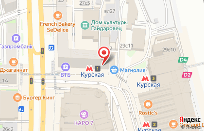 Магазин фастфудной продукции на улице Земляной Вал на карте