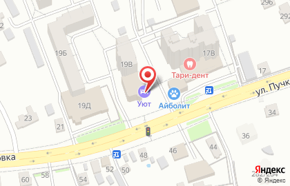 Гостиница УЮТ в Центральном районе на карте