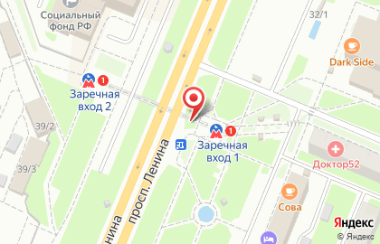 Указатель системы городского ориентирования №6232 по ул.Ленина проспект, д.32а р на карте