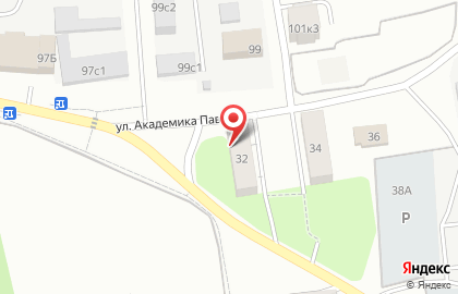 Продовольственный магазин Нива-Хлеб на улице Академика Павлова на карте