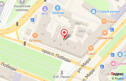 Банкомат ИКБ, Вологодский филиал на проспекте Победы на карте