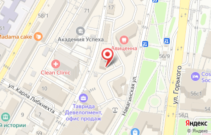 Коммерческий банк Юнистрим на Навагинской улице на карте