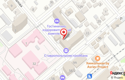 Гостиница Авантаж на улице Чкалова на карте