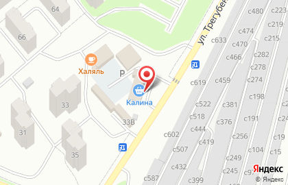 Супермаркет Калина на улице Тимирязева на карте