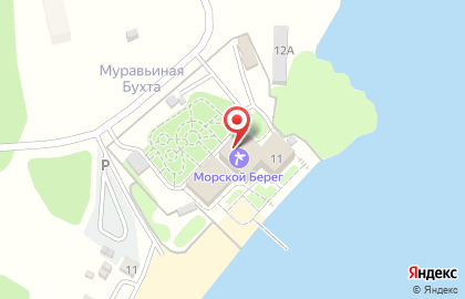 Морской берег на карте