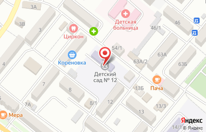 Детский сад №12 в Буйнакске на карте