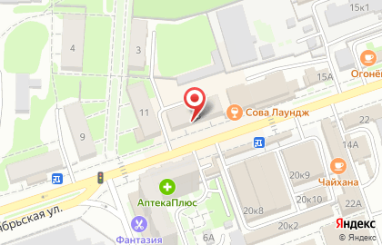 Служба доставки суши Sushi-Star на Октябрьской улице на карте