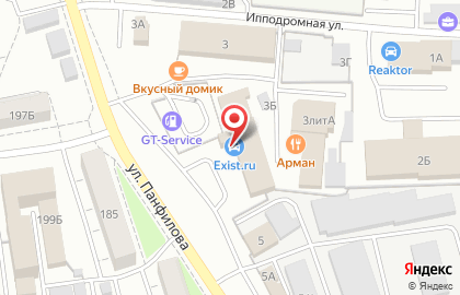 Автокомплекс РусШина в Октябрьском районе на карте