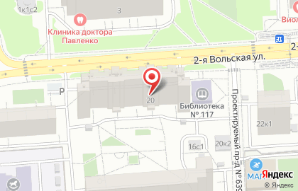 Мини-маркет Мини-маркет на 2-й Вольской улице на карте