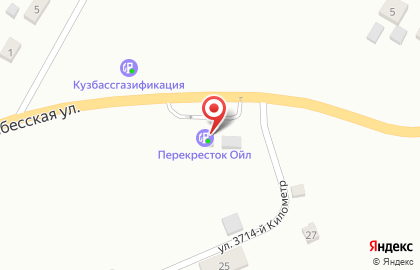 Перекресток Ойл в Мариинске на карте