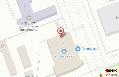 Банкомат Авангард в Беломорском переулке в Северодвинске на карте