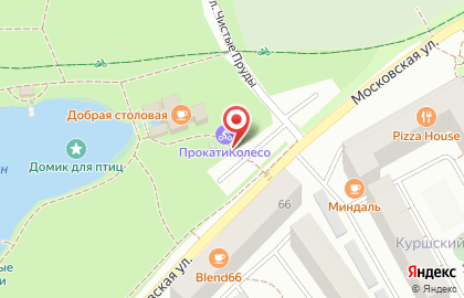 Компания по прокату велосипедов и роликов Колесо на Московской на карте