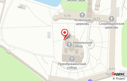 Собор Николая Чудотворца в Николо-Угрешском монастыре на карте