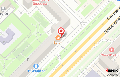 Пекарня Батон в Гагаринском районе на карте