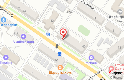 Аптека Рослек на улице Горького, 40 на карте