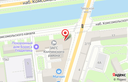 Городская специализированная служба по вопросам похоронного дела Ritual.ru в Центральном районе на карте