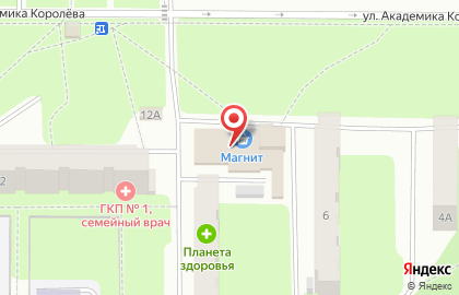 Супермаркет в Перми на карте