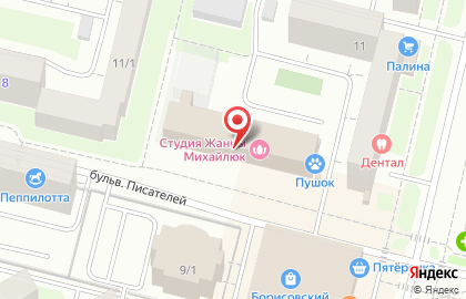 Специализированный магазин Ноготок на улице Лермонтова на карте