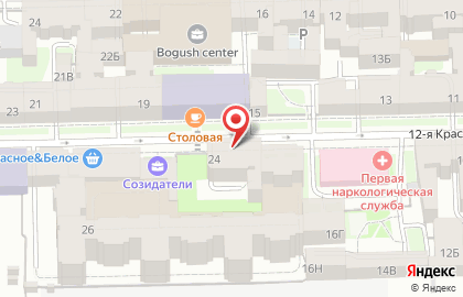Профессиональный лицей пищевых технологий на 12-ой Красноармейской улице на карте