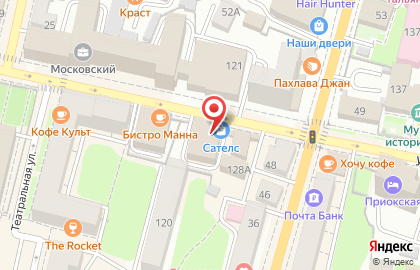 Торгово-производственная компания Сателс на улице Суворова на карте