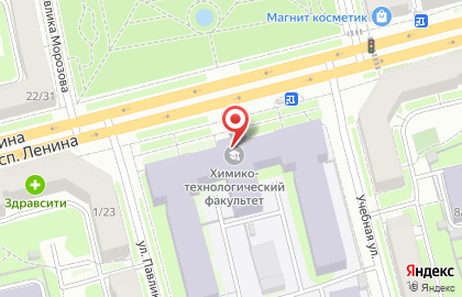 Участковая избирательная комиссия №1014 на проспекте Ленина на карте